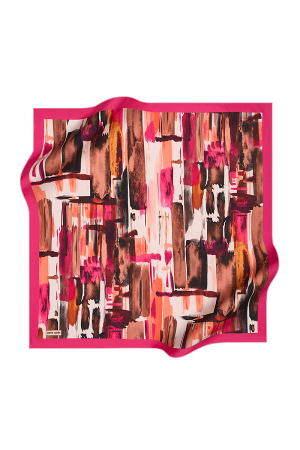 Fırça Desenli 90X90 Pierre Cardin Polyester Tivil Eşarp - 1