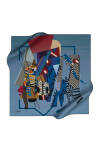 Geometrik Desenli 90X90 Pierre Cardin Polyester Tivil Eşarp 