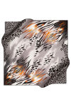 Geometrik Desenli 90X90 Polyester Twill Eşarp 