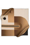 Geometrik Desenli 90X90 Pierre Cardin Polyester Tivil Eşarp 