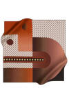 Geometrik Desenli 90X90 Pierre Cardin Polyester Tivil Eşarp 