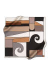 Geometrik Desenli 90X90 Pierre Cardin Polyester Tivil Eşarp 