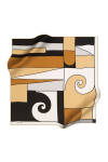 Geometrik Desenli 90X90 Pierre Cardin Polyester Tivil Eşarp 