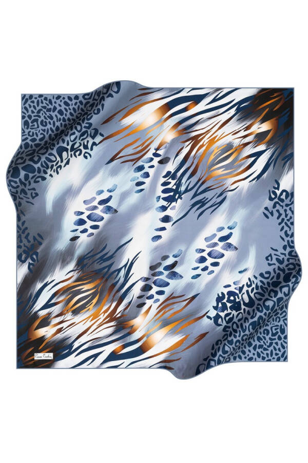 Geometrik Desenli 90X90 Pierre Cardin Polyester Tivil Eşarp - Pierre Cardin