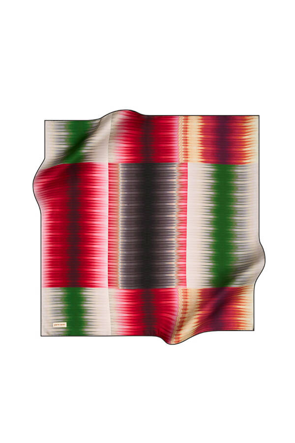 Geometrik Desenli 90X90 Pierre Cardin Tivil Eşarp - 1