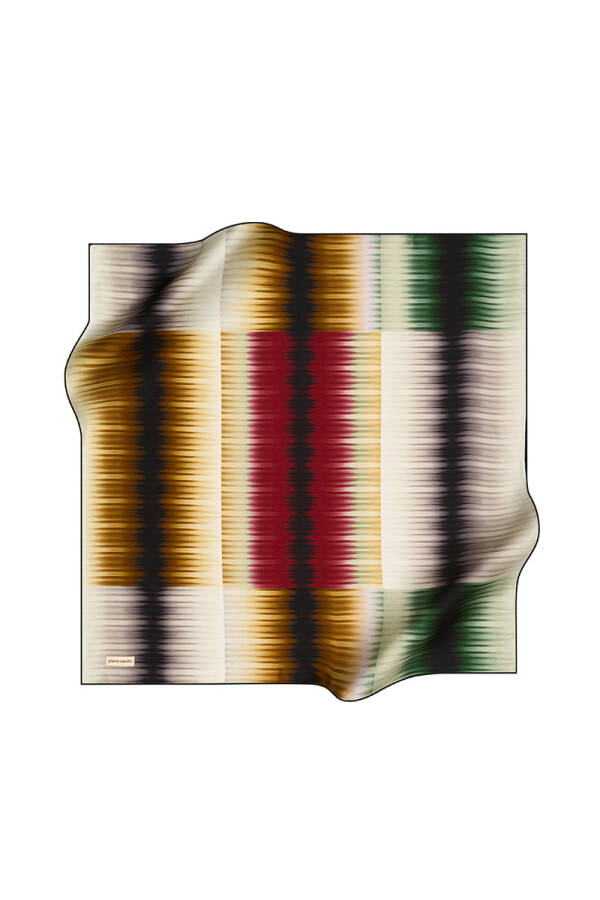 Geometrik Desenli 90X90 Pierre Cardin Tivil Eşarp - 1