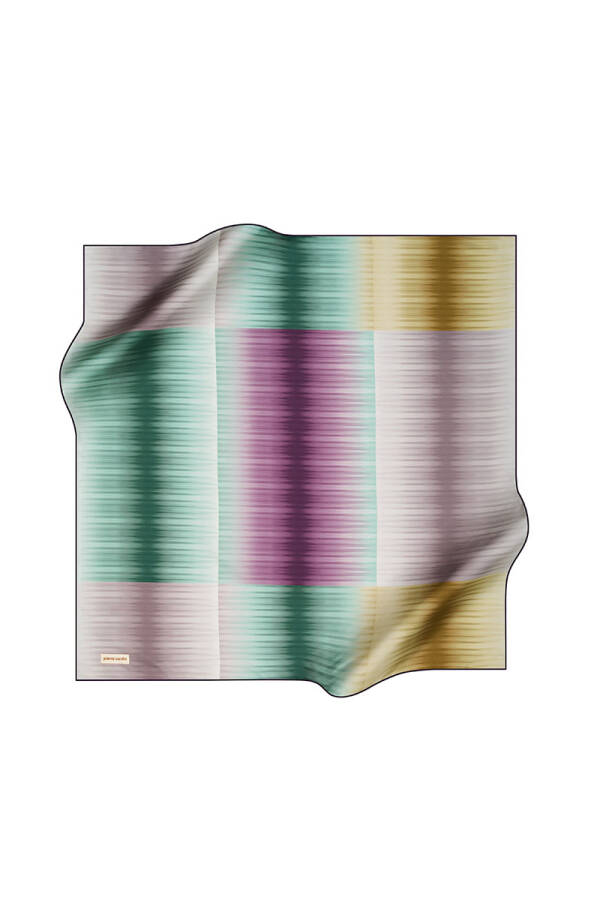 Renkli 90X90 Pierre Cardin Tivil Eşarp - Pierre Cardin