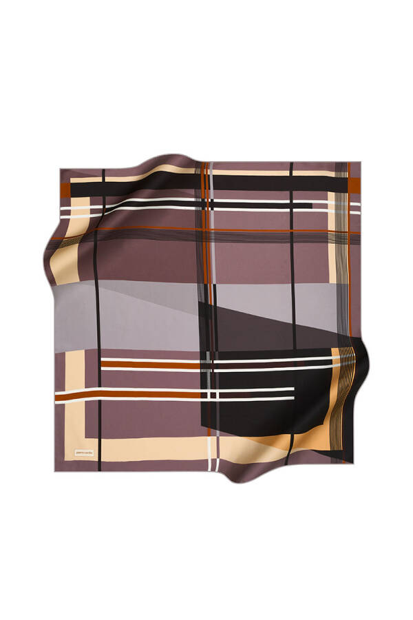 Renkli 90X90 Pierre Cardin Tivil Eşarp - 1