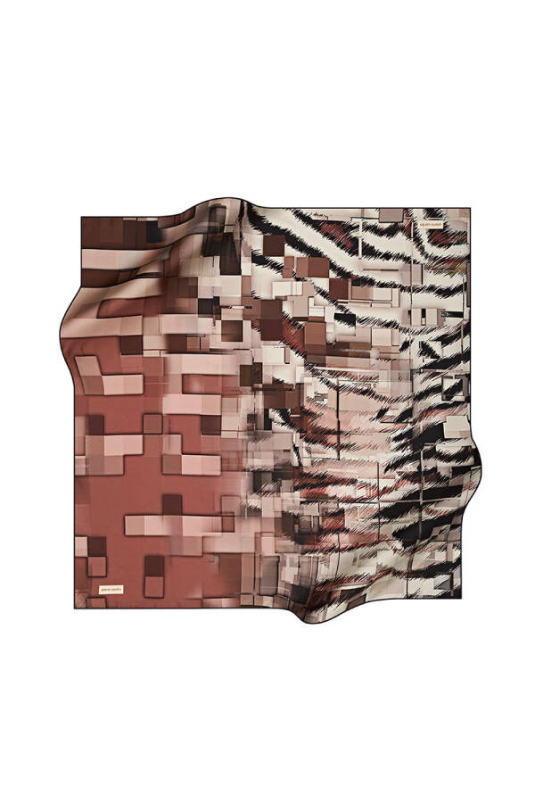 Renkli 90X90 Pierre Cardin Tivil Eşarp - 1