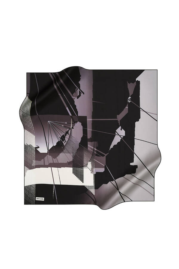 Renkli 90X90 Pierre Cardin Tivil Eşarp - 1