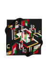 Geometrik Desenli 90X90 Pierre Cardin Tivil Eşarp 