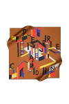 Geometrik Desenli 90X90 Pierre Cardin Tivil Eşarp 