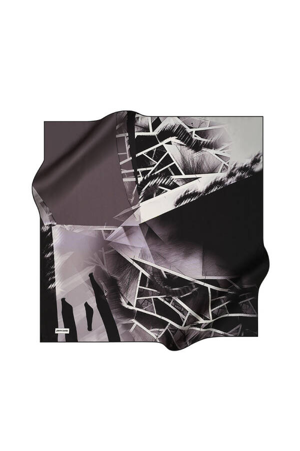 Geometrik Desenli 90X90 Pierre Cardin Tivil Eşarp - 1