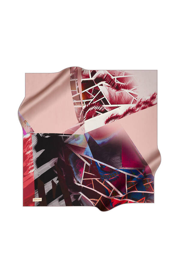 Geometrik Desenli 90X90 Pierre Cardin Tivil Eşarp - 1