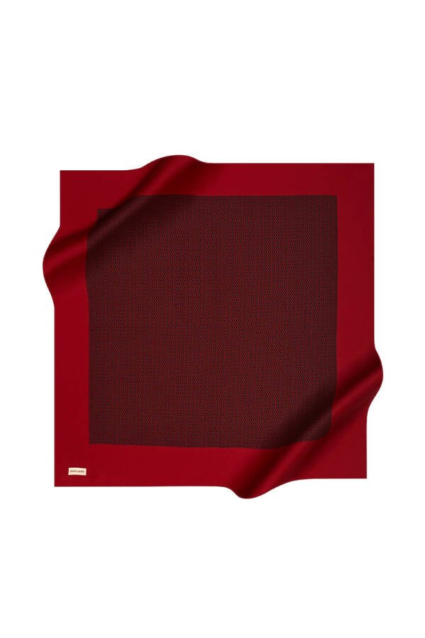Geometrik Desenli 90X90 Pierre Cardin Tivil Eşarp - 1