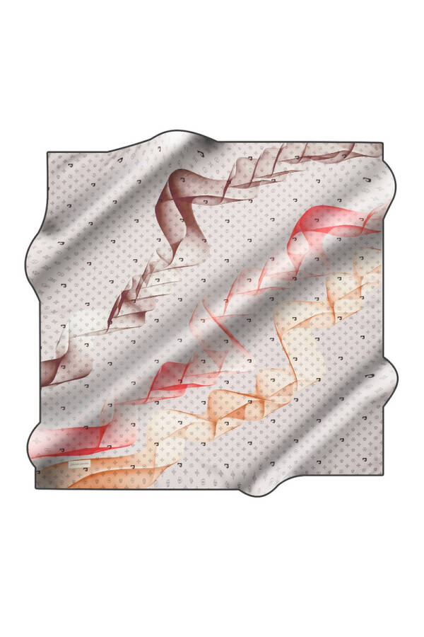 Geometrik Desenli 90X90 Pierre Cardin Tivil Eşarp - 1