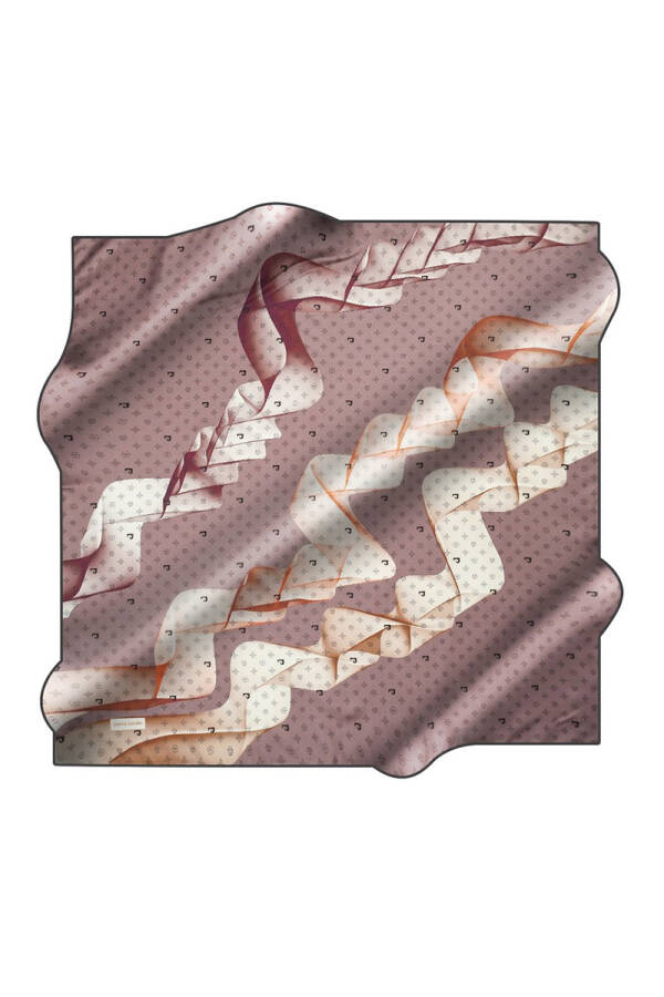 Geometrik Desenli 90X90 Pierre Cardin Tivil Eşarp - 1