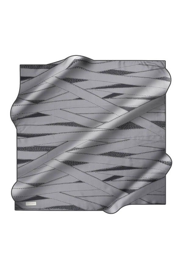 Geometrik Desenli 90X90 Pierre Cardin Tivil Eşarp - 1