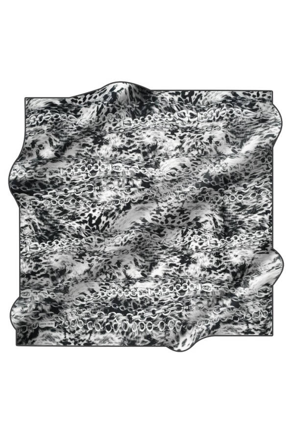 Zincir Desenli 90X90 Pierre Cardin Tivil Eşarp - 1