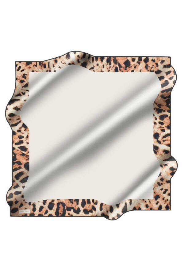 Leopar Desenli 90X90 Pierre Cardin Tivil Eşarp - 1
