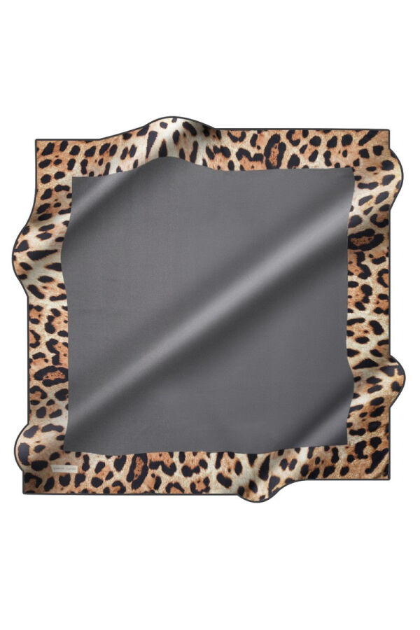 Açık Gri 90X90 İpek Twill Eşarp - Pierre Cardin