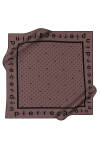 Logo Desenli 90X90 Pierre Cardin Krep Saten Eşarp 