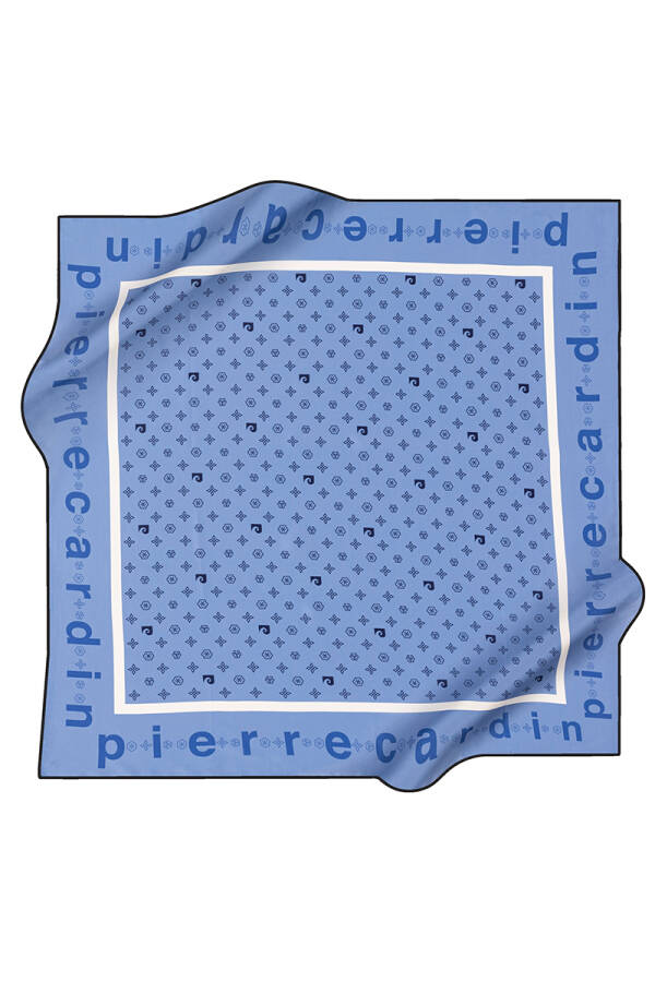 Logo Desenli 90X90 Pierre Cardin Krep Saten Eşarp - 1