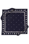 Logo Desenli 90X90 Pierre Cardin Krep Saten Eşarp 