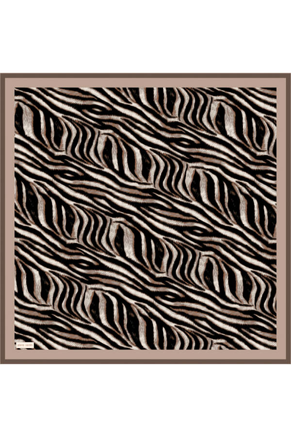 Renkli 90X90 Pierre Cardin İpek Tivil Eşarp - Pierre Cardin