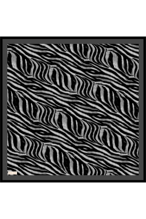 Renkli 90X90 Pierre Cardin İpek Tivil Eşarp - 1