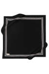 Siyah 90X90 P.C Crepe Saten - 1
