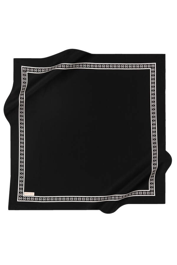 Siyah 90X90 P.C Crepe Saten - 1