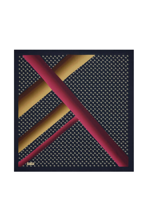 Logo Desenli 90X90 Pierre Cardin Polyester Tivil Eşarp - Pierre Cardin
