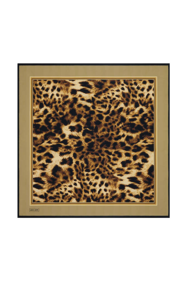 Renkli 90X90 Pierre Cardin Polyester Tivil Eşarp - 1