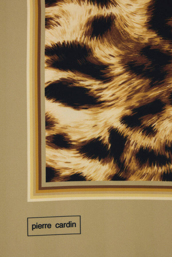 Renkli 90X90 Pierre Cardin Polyester Tivil Eşarp - 2