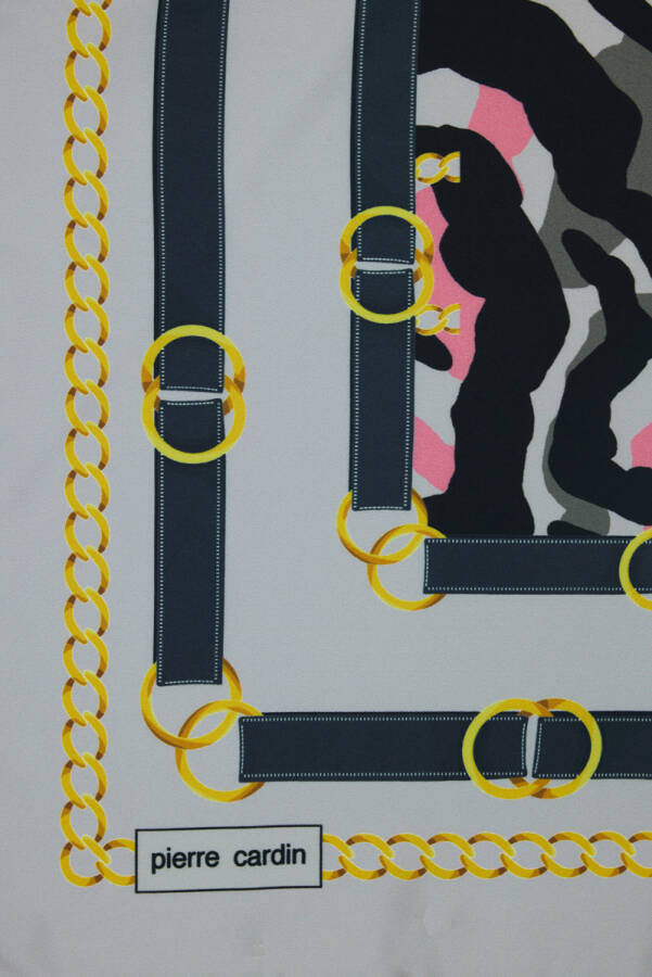 Zebra Desenli 90X90 Pierre Cardin Polyester Tivil Eşarpl - Pierre Cardin (1)