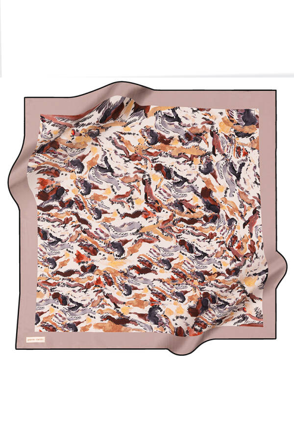 Fırça Desenli 90X90 Pierre Cardin Tivil Eşarp - 1