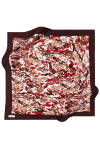 Fırça Desenli 90X90 İpek Twill Eşarp 