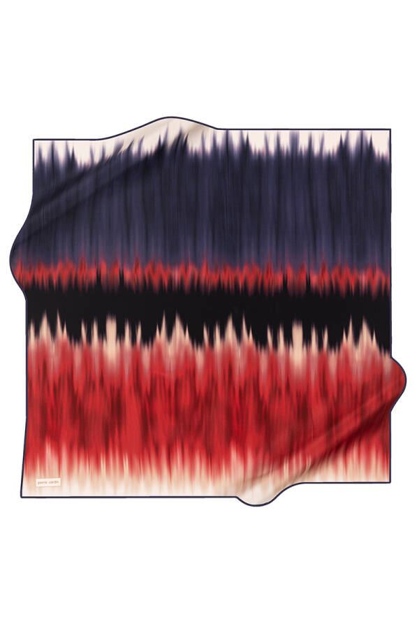 Fırça Desenli 90X90 İpek Twill Eşarp - Pierre Cardin