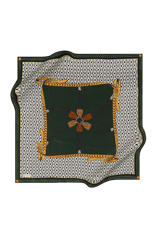 Renkli 90X90 İpek Twill Eşarp - Pierre Cardin