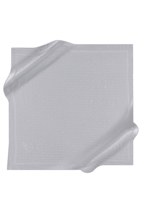 Gri Cotton Eşarp - 1