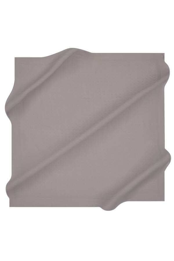 Gri Cotton Eşarp - 1