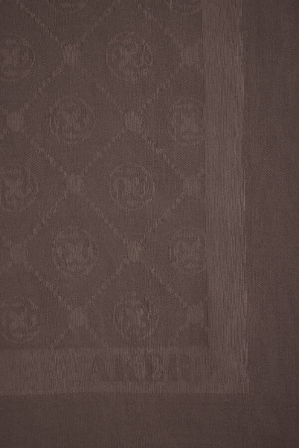 Kahverengi Cotton Eşarp - 2