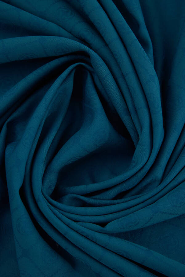 Petrol Mavisi Aker Cotton Eşarp - 3