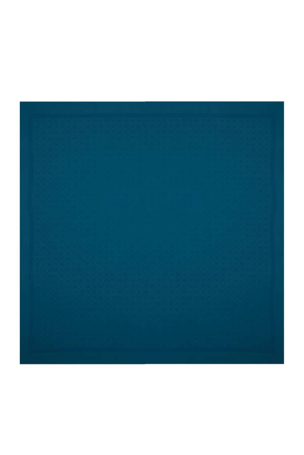 Petrol Mavisi Cotton Eşarp - 1