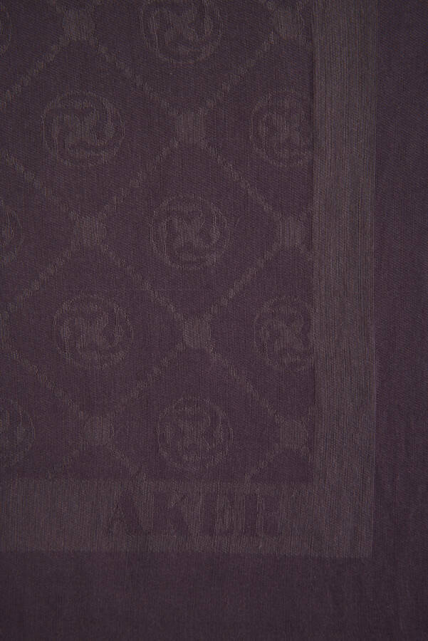 Logo Desenli Aker Cotton Eşarp - 2