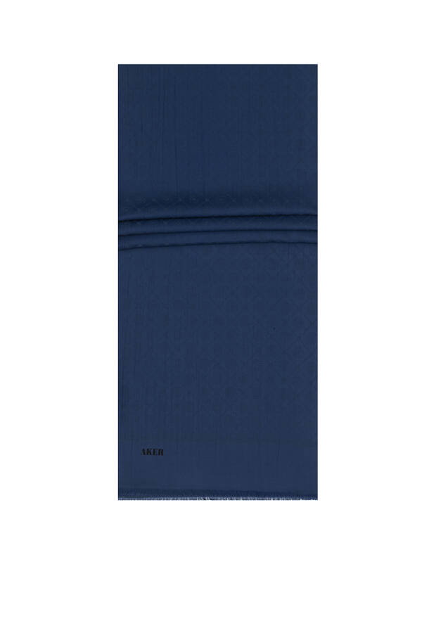 Mavi Aker Cotton Şal - 1