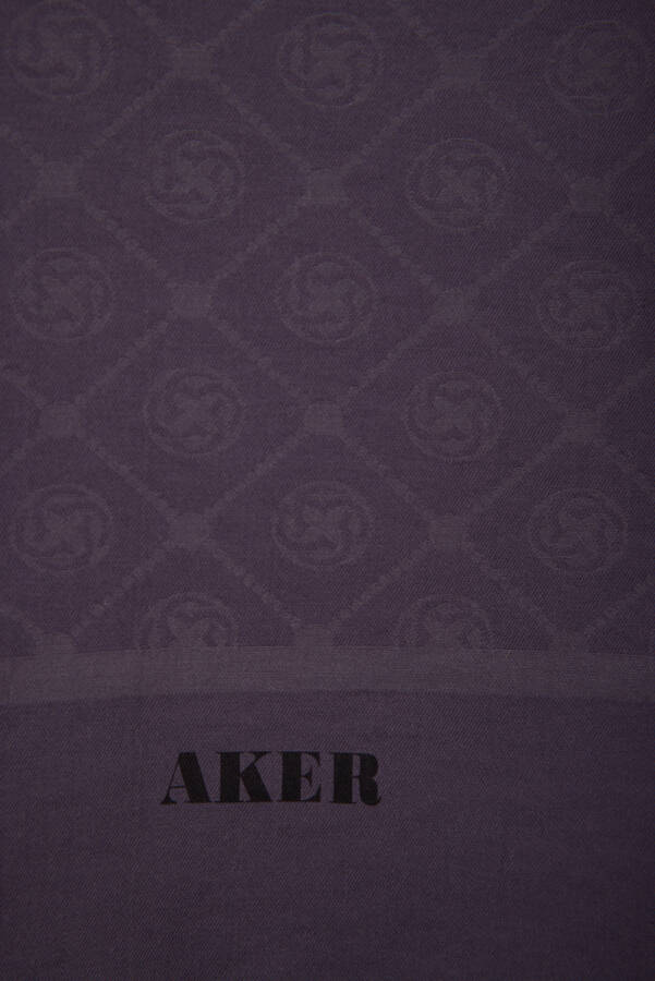 Mor Aker Cotton Şal - 2