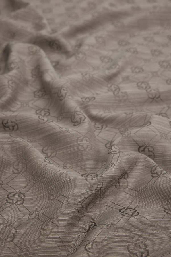 Kahverengi Aker İpek Koton Jakar Etol - Aker (1)