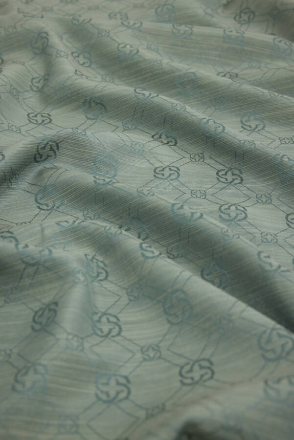 Yeşil Aker İpek Koton Jakar Etol - Aker (1)